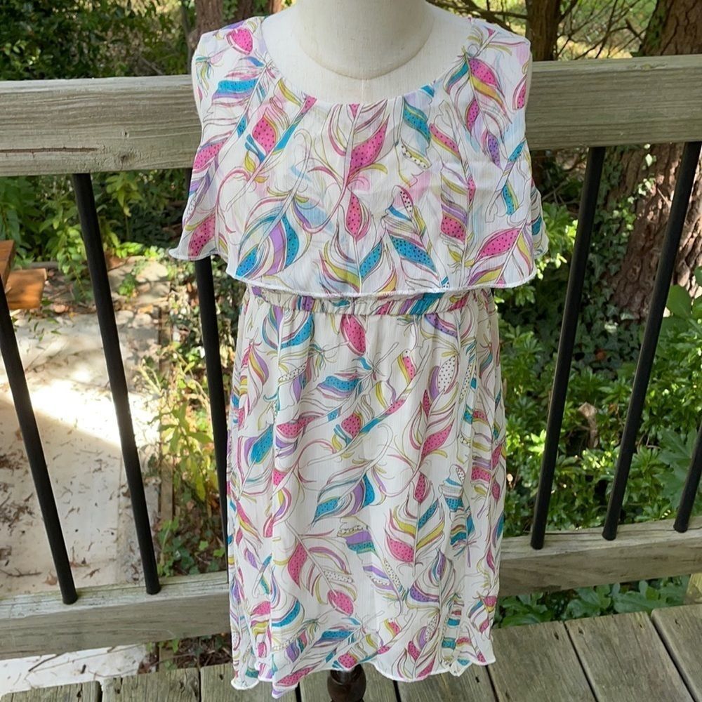 3 ❤️ for $30 Children’s Place tiered high low ruffle flowy dress size M